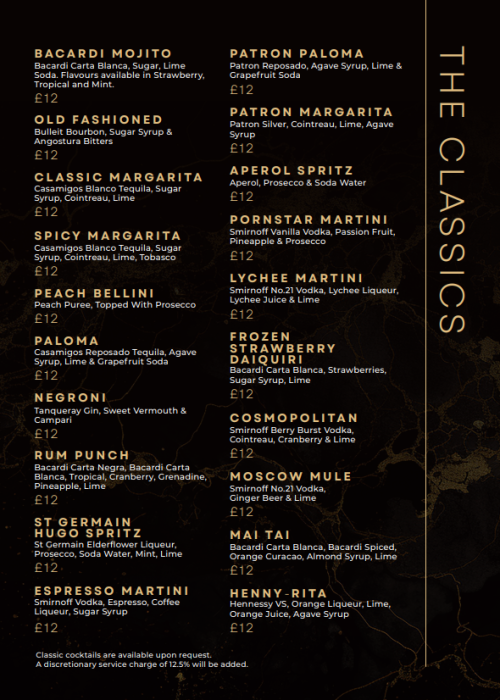 drinks menu 2