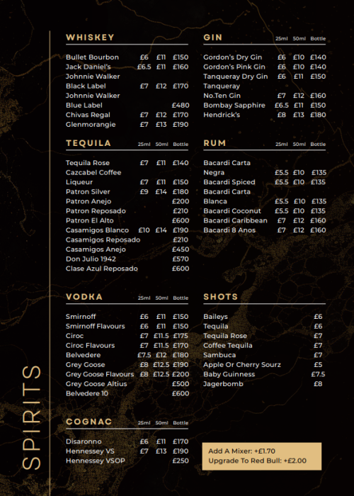 drinks menu 5
